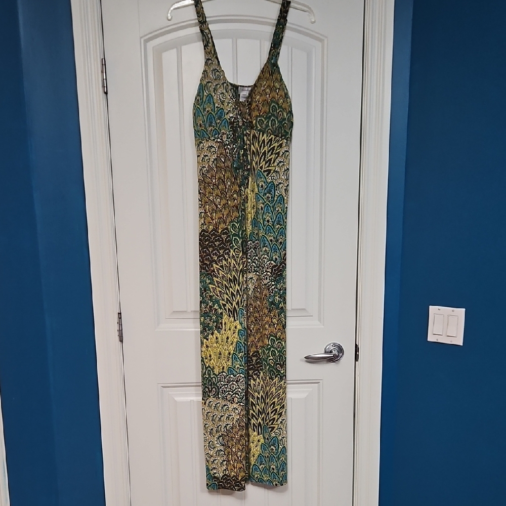 Multicolor Patterned Maxi Dress